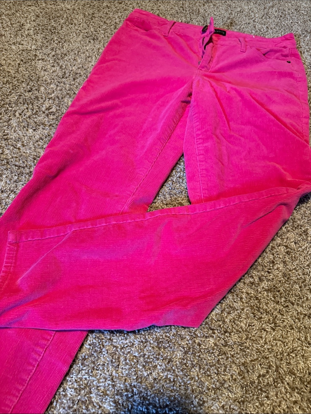 Talbots corduroy jeggings in hot pink (8) - EUC!